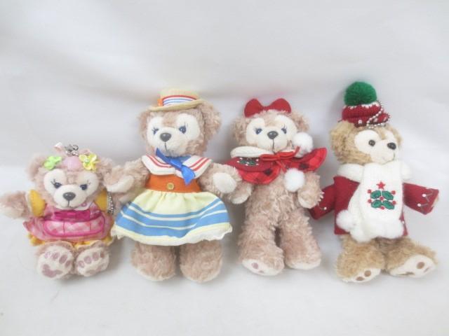 【同梱可】中古品 ディズニー ダッフィー シェリーメイ クリスマス 他 ぬいぐるみバッジ ストラップ 4点 グッズセッ