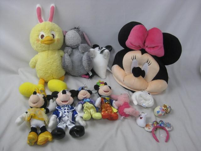 【同梱可】中古品 ディズニー ミッキー ミニー うさピヨ 他 ぬいぐるみ バッジ 等 グッズセット