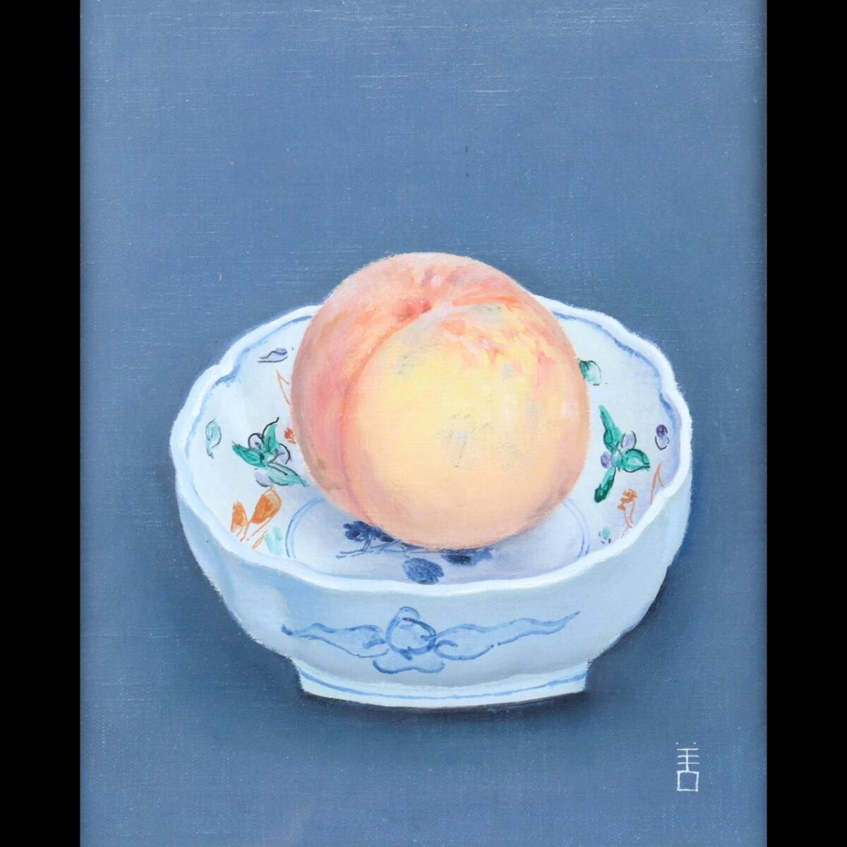 油彩画 鮎図 坂田虎一作 肉筆 真作保証 絵画 額 紙箱有 G176 - 絵画 油彩画 鮎図 坂田虎一作 肉筆 真作保証 絵画 額 紙箱有 G176 - 絵画