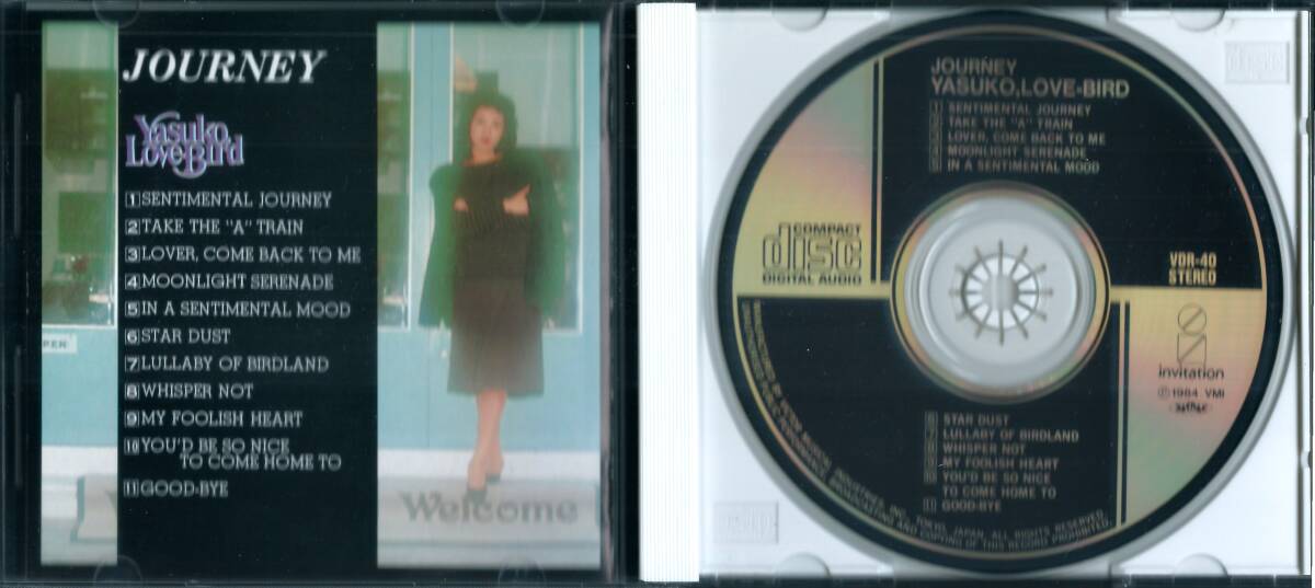 YASUKO AGAWA LOVE-BIRD / Journey VDR-40 国内盤 CD 阿川泰子／ジャーニー 4枚同梱発送可能_画像3