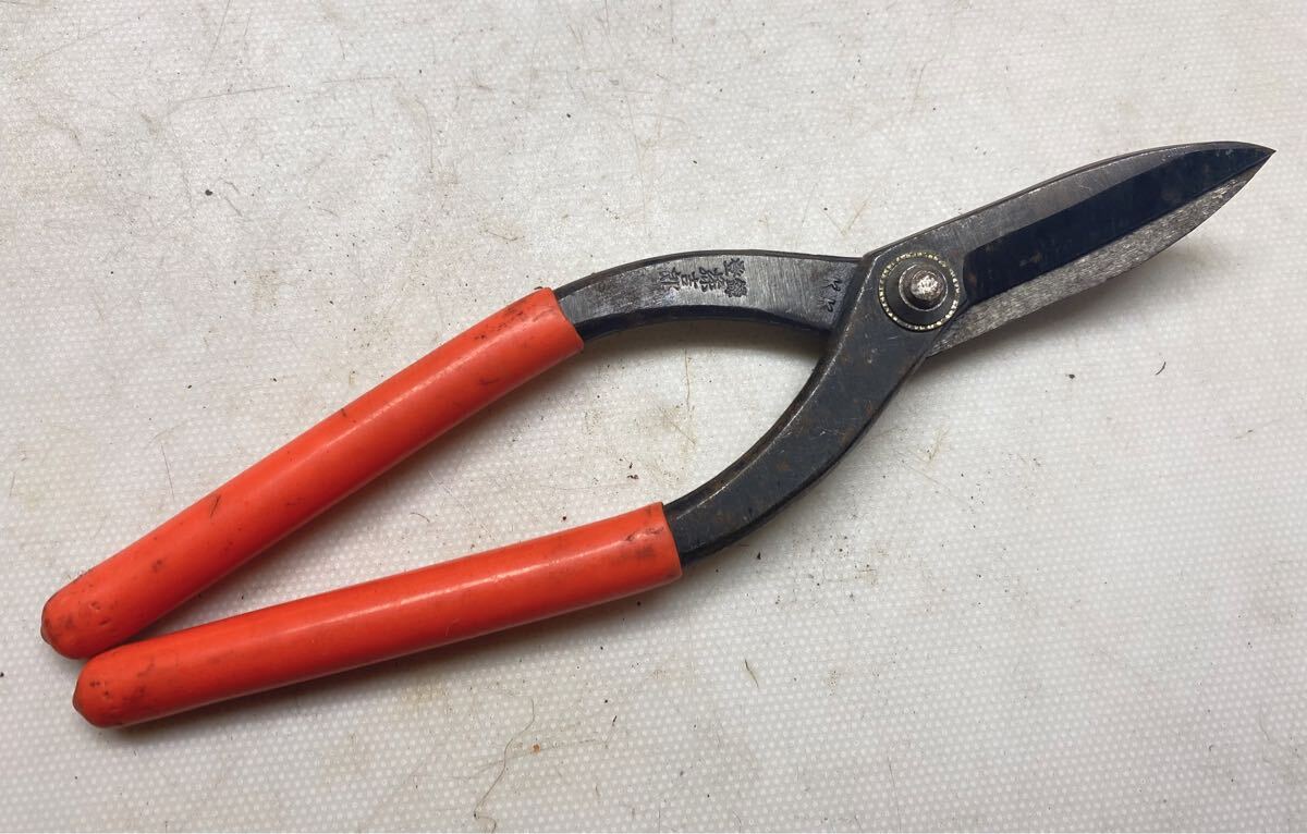 61238 板金ハサミ はさみ 金切鋏 ヤットコ　在銘有　孫吉郎 中古 クリックポスト送料無(wú)料