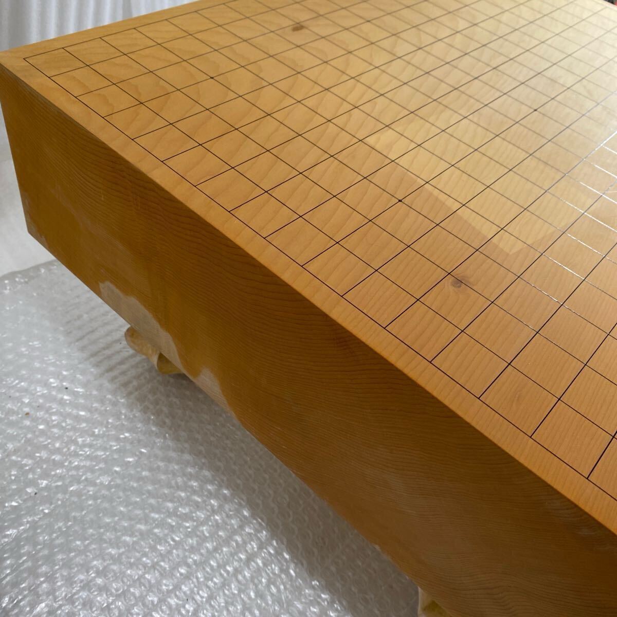 囲碁 碁盤 厚み14.5cm 4.8寸 脚付き ヘソ有り 中古品 匿名配送 本物の 囲碁 碁盤 厚み14.5cm 4.8寸 脚付き ヘソ有り 中古品
