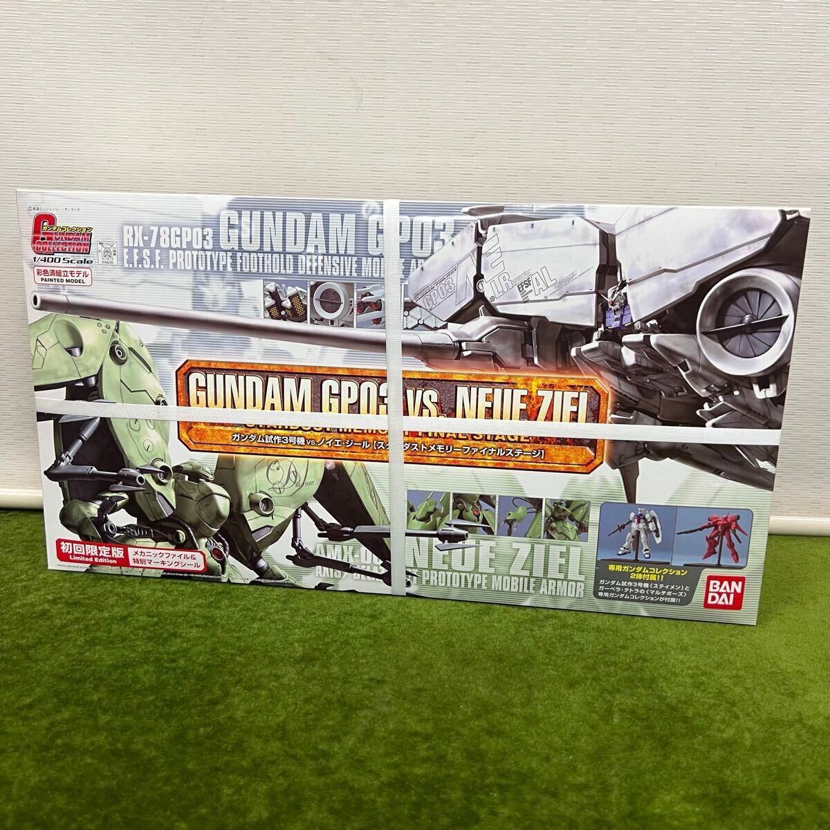 ★☆新品未使用品 BANDAI/バンダイ プラモデル ガンダムコレクション 1/400 彩色済組立モデル ガンダム試作3号機vs ノイエ・ジール