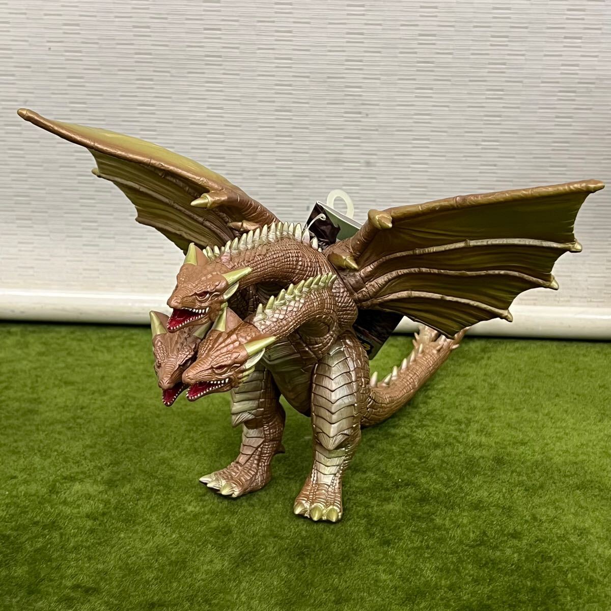 57★☆未使用品 ソフビ/ソフビフィギュア BANDAI/バンダイ 東宝怪獣シリーズ G-14 白亜紀型キングギドラ タグ付き