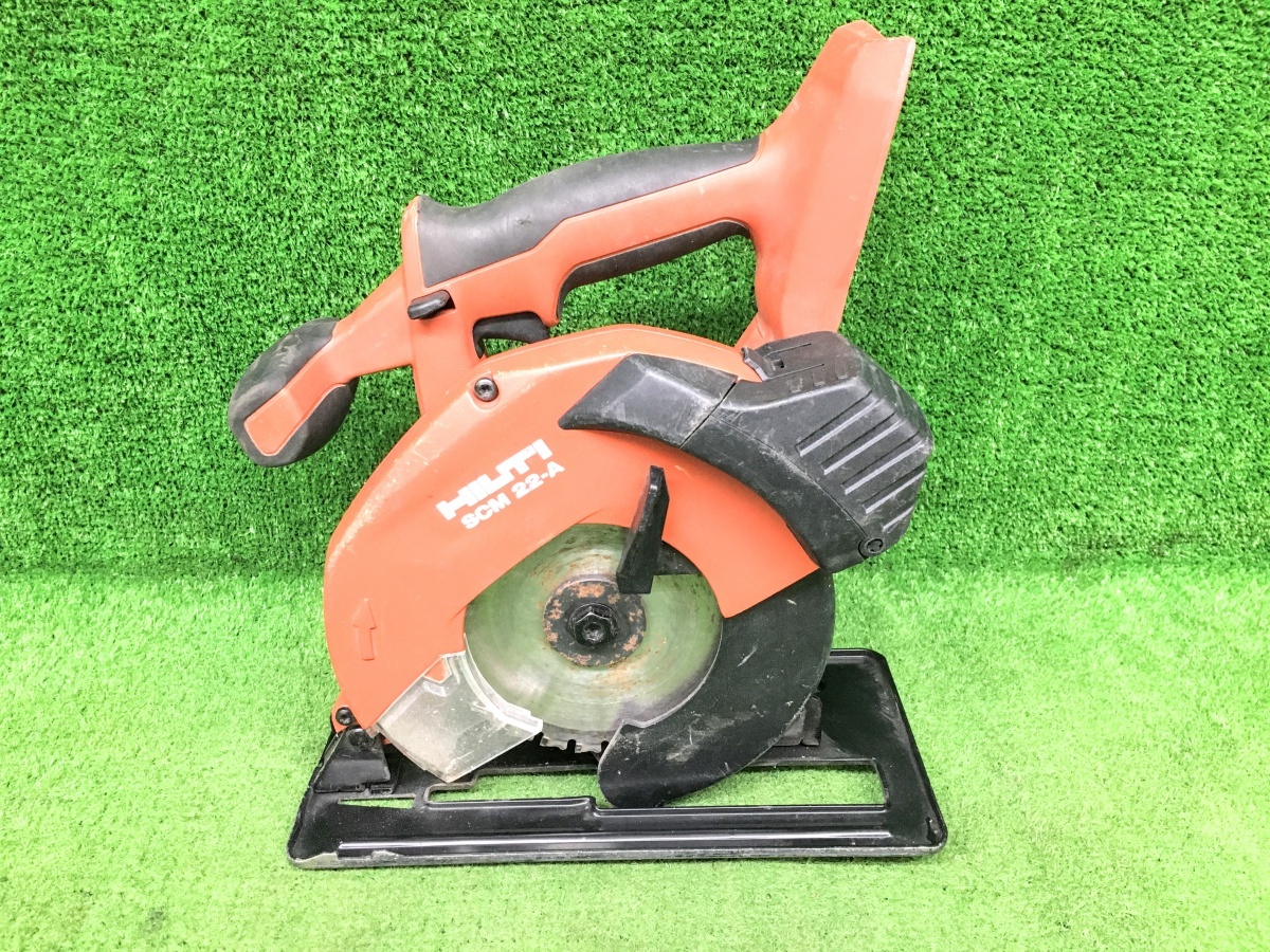 中古品 HILTI ヒルティ 21.6V 165mm メタル式充電式サーキュラソー SCM22-A 充電式丸ノコ※本充電器・バッテリ別売