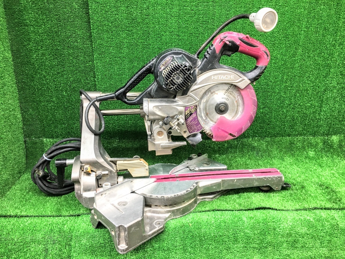 訳あり】中古品 HITACHI 日立工機 165mm 卓上スライド丸のこ 訳あり】中古品 HITACHI 日立工機 165mm 卓上スライド丸のこ