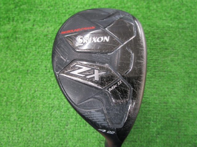 GK古城■ 123 ダンロップ（スリクソン） スリクソンZX Mk II HYBRID★スチールファイバーi70cw ★S★22度★ヘッドカバー有★オススメ