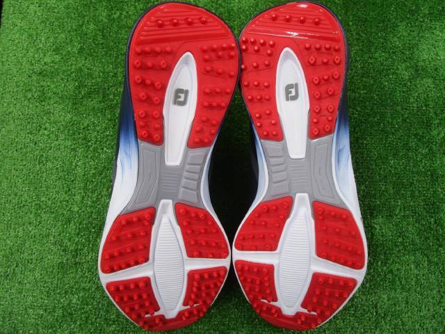 GK古城■ 【新品・値下げ】 180 フットジョイ 55458 【27.5ｃｍ】 W095 FUEL SPORT NV/RD★ネイビー/レッド★FOOTJOY★ゴルフシューズ★
