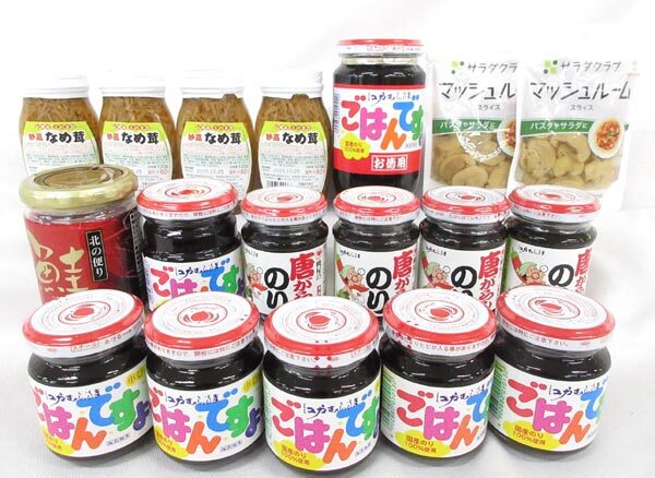 送料300円(税込)■co153■◎桃屋ごはんですよ・なめ茸 等 7種 18点【シンオク】