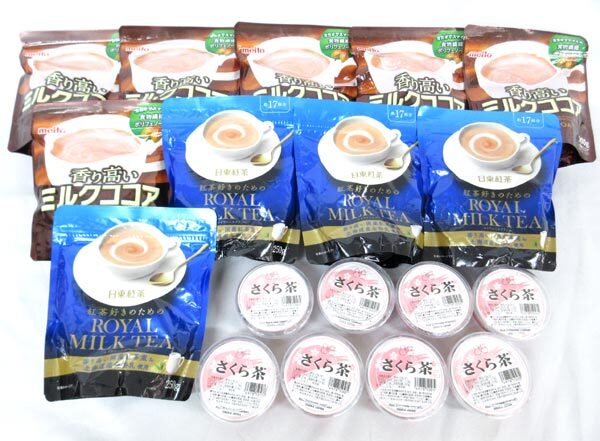 送料300円(税込)■co120■◎さくら茶・ミルクココア 等 3種 18点【シンオク】