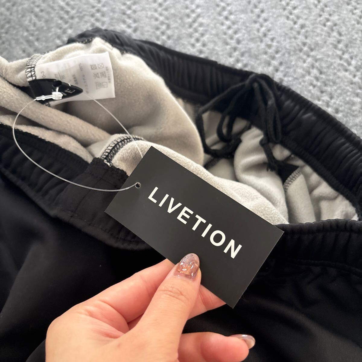 未使用●ジャージ ズボン/長ズボン/長ずぼん/黒/ブラック/スポーツ ウェア/運動着/パンツ/ランニング/ウォーキング/ジム/ずぼん★2417-5_画像7