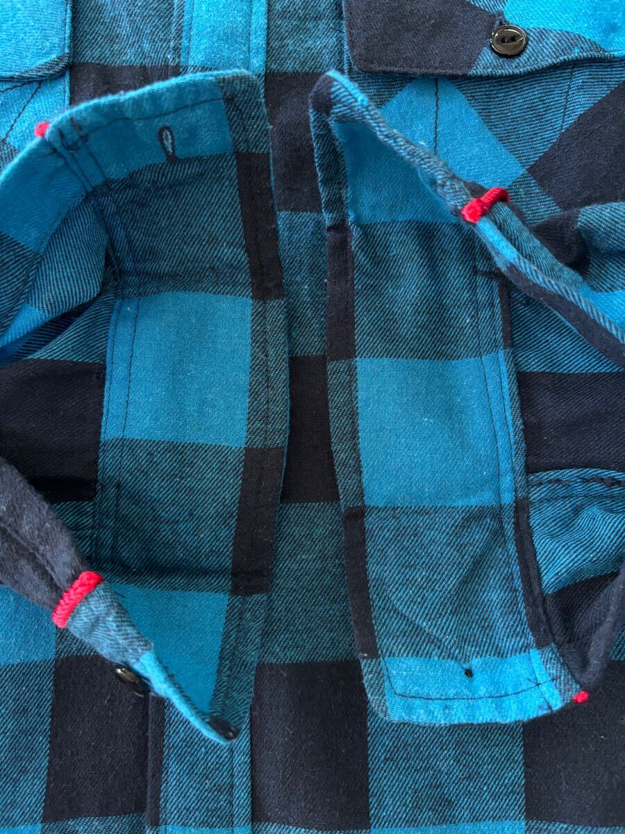 ROLLING CRADLE ローリングクレイドル　チェックシャツ　ブルー　サイズS_画像4