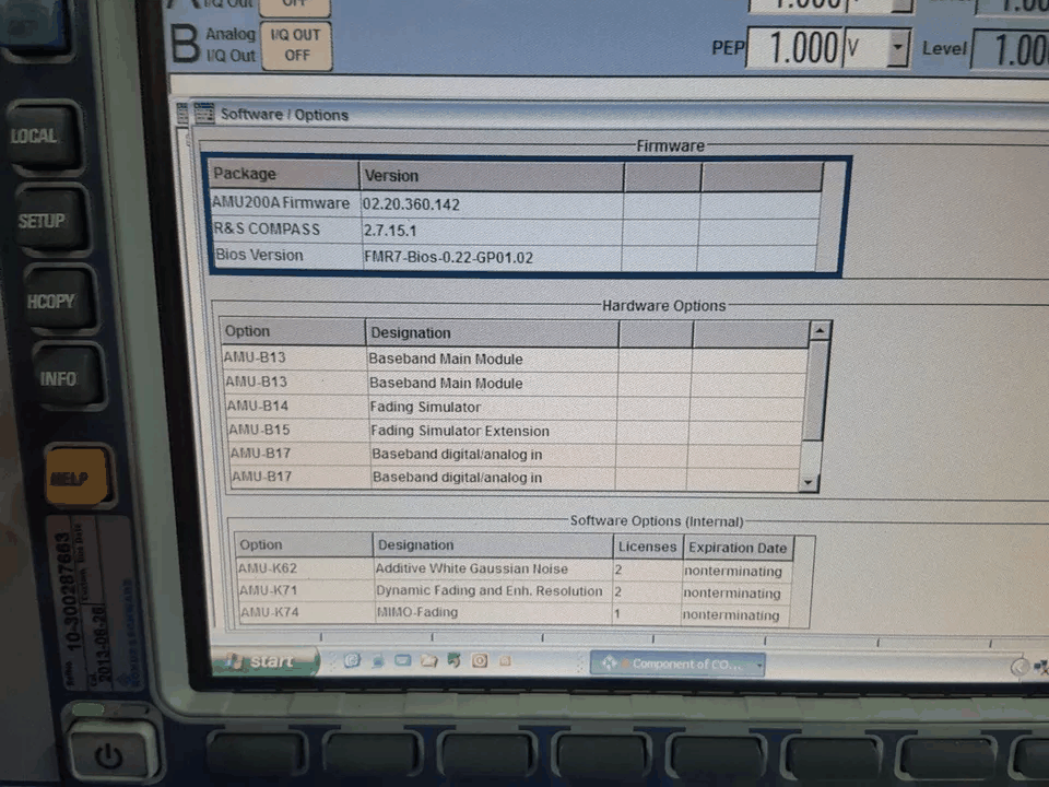 [NBC] R&S AMU200A: ベクトルシグナルジェネレータBaseband Signal Generator and Fading Simulator (0429)