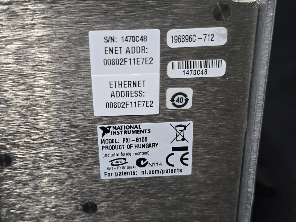 [NBC] NI PXI-8106 2.16GHz Dual-Core PXI Embedded Controller (中古 0C48)