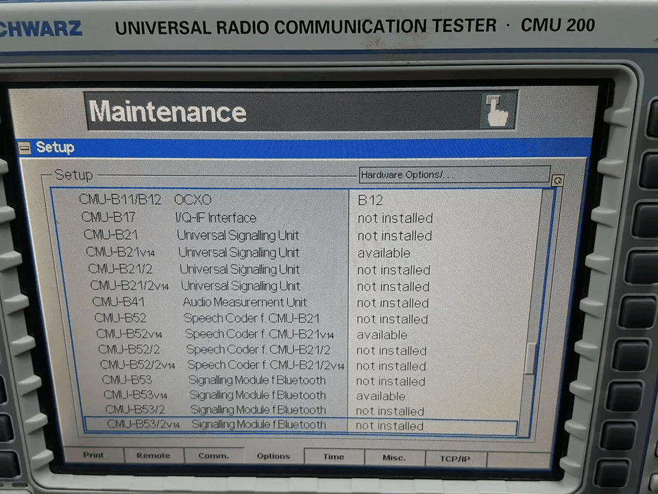 [NBC] R&S CMU200: 無線機テスタUniversal Radio Communications Tester (105221)