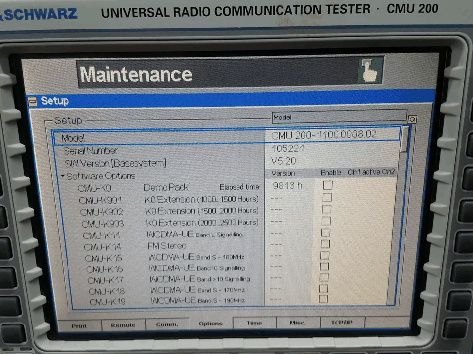 [NBC] R&S CMU200: 無線機テスタUniversal Radio Communications Tester (105221)