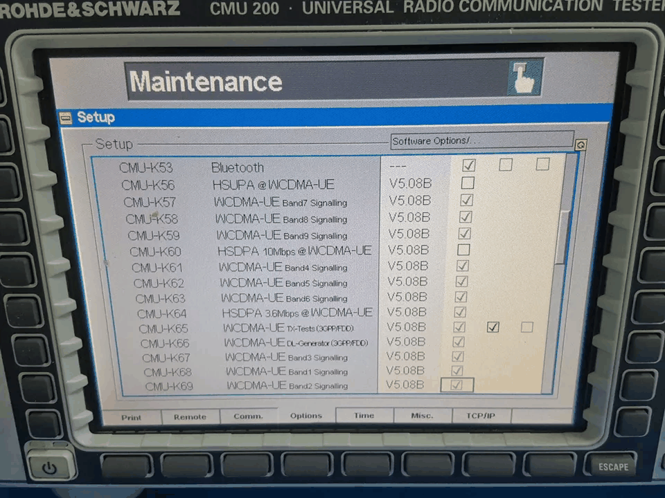 [NBC] R&S CMU200: 無線機テスタUniversal Radio Communications Tester (100585)