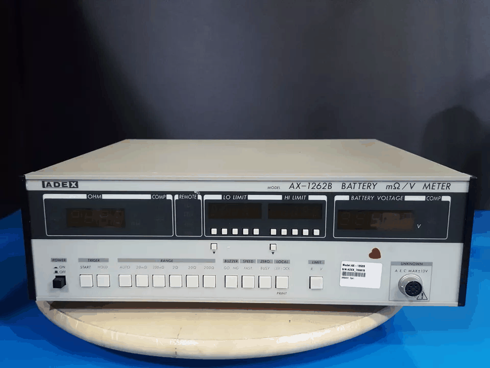 「NBC」 ADEX AX-1262B Battery mOhm/Voltage Meter　※テストプローブ付き (0878)