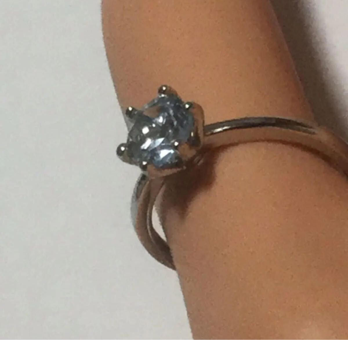S925/アクアマリン 6本爪リング/フリーサイズ/管理番號(hào)TmrAM8 S925 アクアマリン