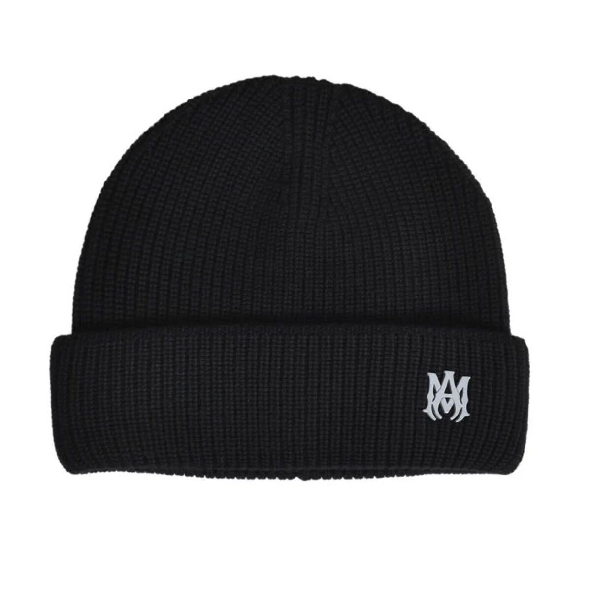 新品正規品 定価8万円 AMIRI MA BEANIE / BLK アミリ MAロゴ 新品正規品 定価8万円 AMIRI MA BEANIE / BLK アミリ MAロゴ