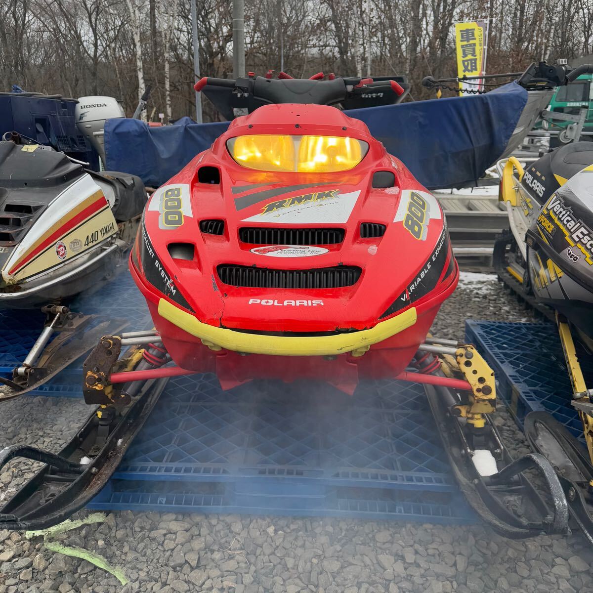 ☆道東発☆セル.バック付☆POLARIS 02年 RMK800 スノーモービル ☆道東発☆セル.バック付☆POLARIS 02年 RMK800 スノーモービル