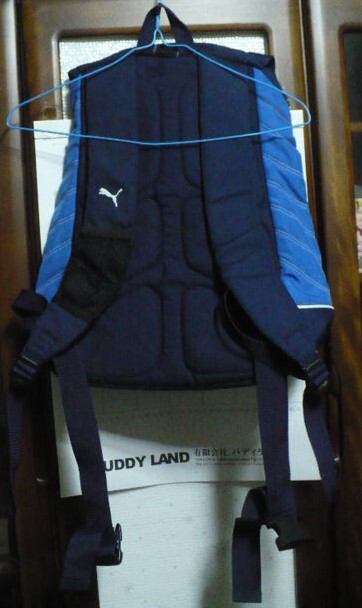 レア物　美品　PUMA(プーマ)制2000年代(2004?～06)ニールバレット時(shí)イタリア代表FIGCリュックサック　星３つ　ネイビー×青