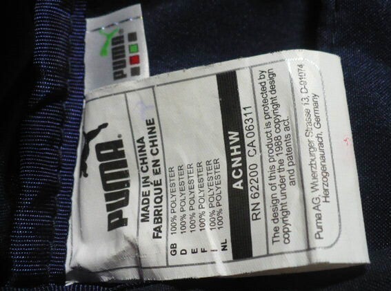 レア物　美品　PUMA(プーマ)制2000年代(2004?～06)ニールバレット時(shí)イタリア代表FIGCリュックサック　星３つ　ネイビー×青