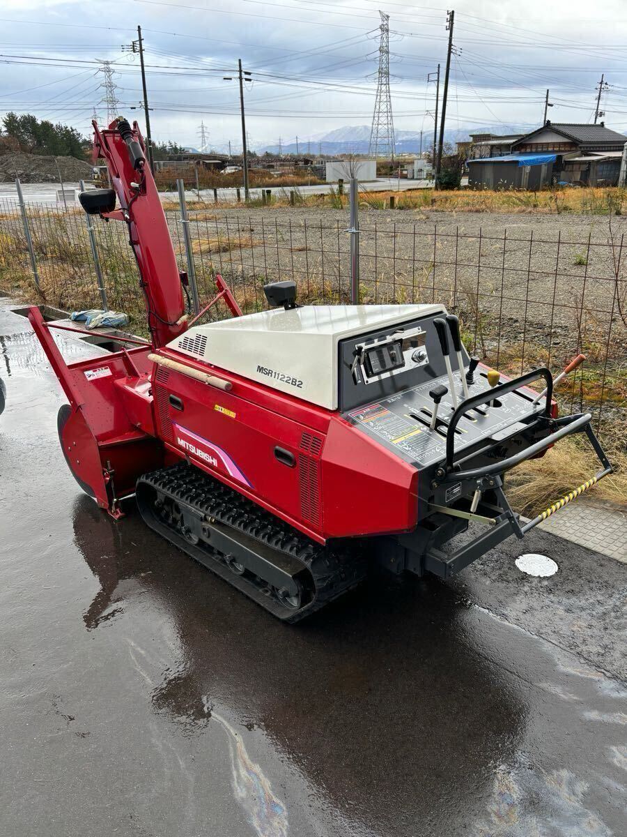 NO.4-1917(新潟)三菱スノーロータリーMSR1122B2三菱除雪機 NO.4-1917(新潟)三菱スノーロータリーMSR1122B2三菱除雪機