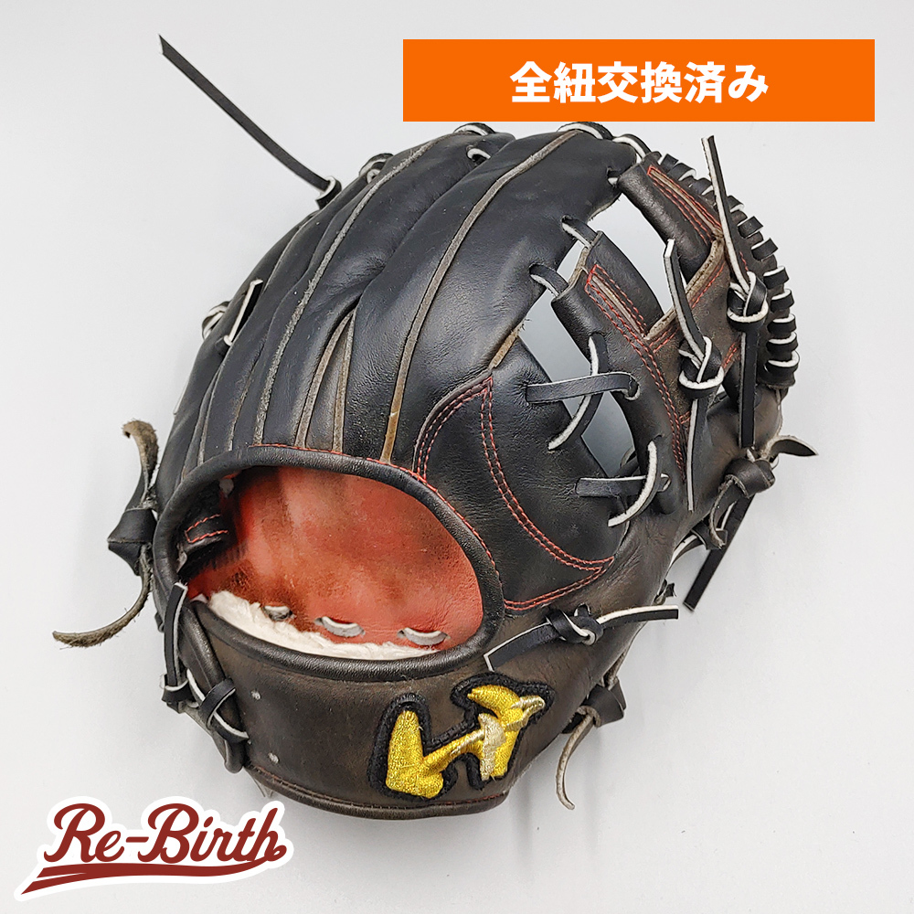 【全紐交換済み】 ワールドペガサス 軟式グローブ / 内野手用 型付け済み ( グラブ) [WE1134]