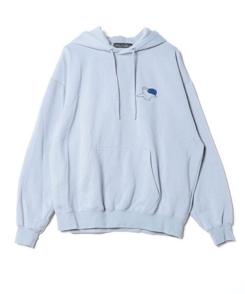 「Mark Gonzales」 ワンポイントプルオーバーパーカー M パープル レディース
