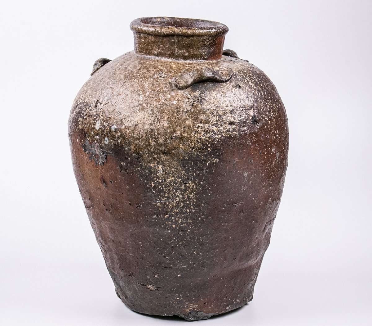 桃山時代の信楽焼の筒花瓶 桃山時代の信楽焼の筒花瓶 桃山時代の信楽焼の筒花瓶 美術品・