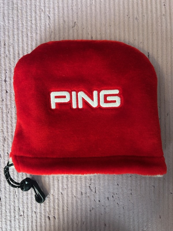 PING Iron Cover HC-C192 ヘッドカバー アイアン用 レッドシルバー リバーシブルタイプ 素材：アクリル Made in China