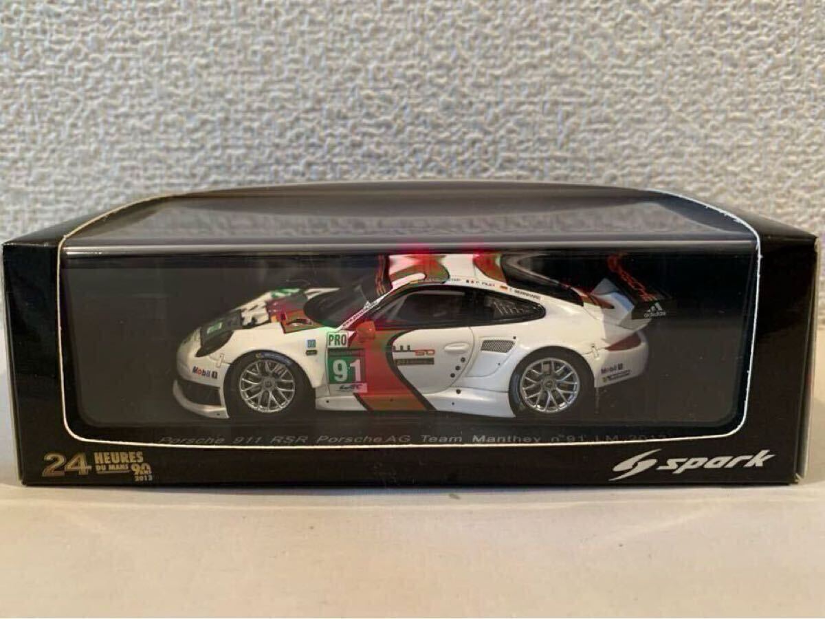 ◆未展示品！Porsche 911 50周年記念カラー！1/43 ポルシェ 911 RSR Porsche AG Team Manthey/マンタイ #91 LMGTE PRO 2013年ルマン24時間