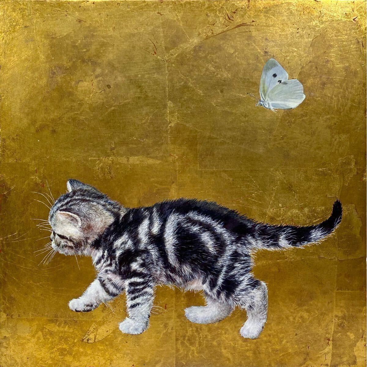 けい様用 自作絵画 青い車でどこへ行こう 猫とうさぎの絵 夜空のラベンダー畑の猫 けい様用 自作絵画 青い車でどこへ行こう 猫とうさぎの絵