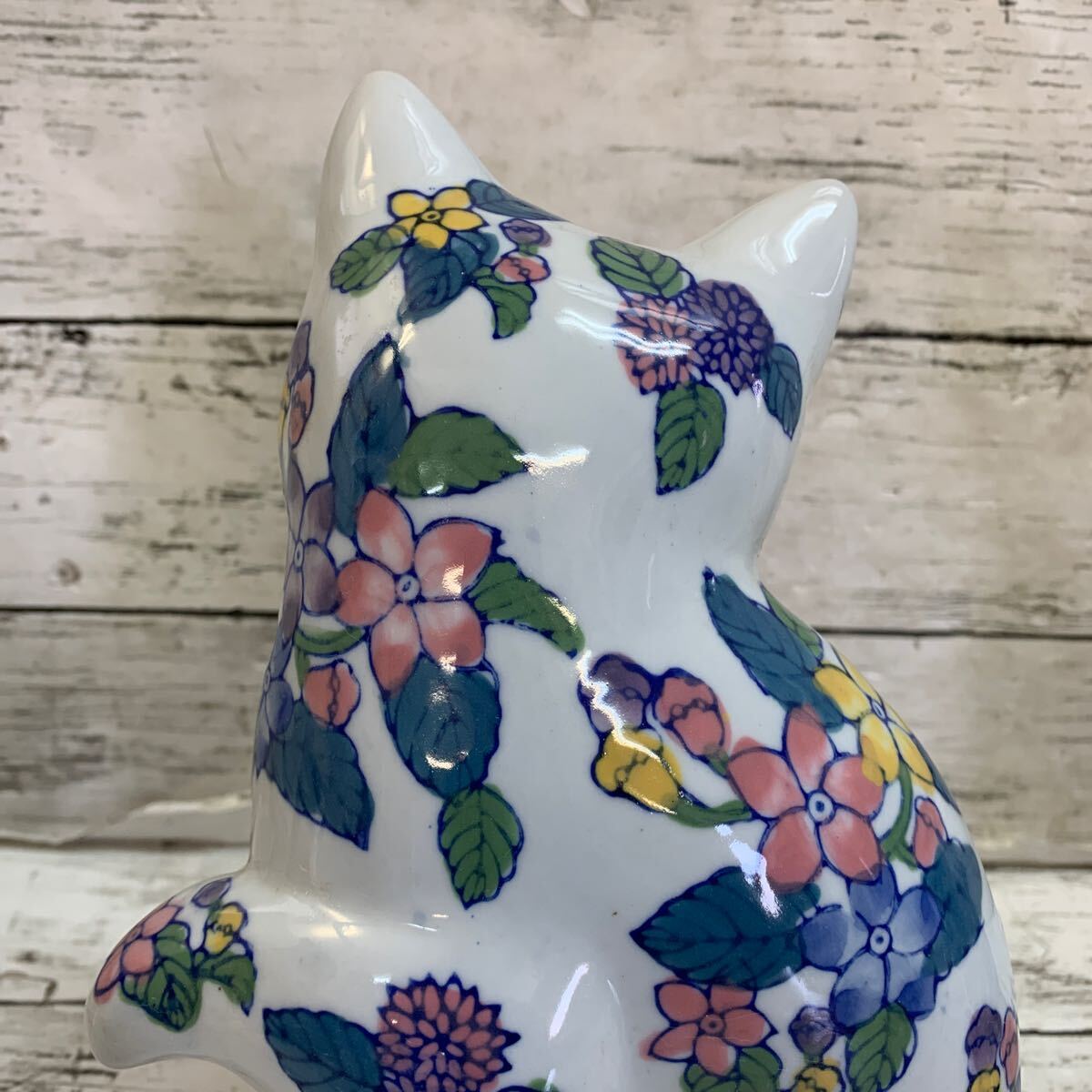 長期保管品】ペア 染付 招き猫 千客万来 開運招福 伊万里焼 染付 長期保管品】ペア 染付 招き猫 千客万来 開運招福 伊万里焼 染付