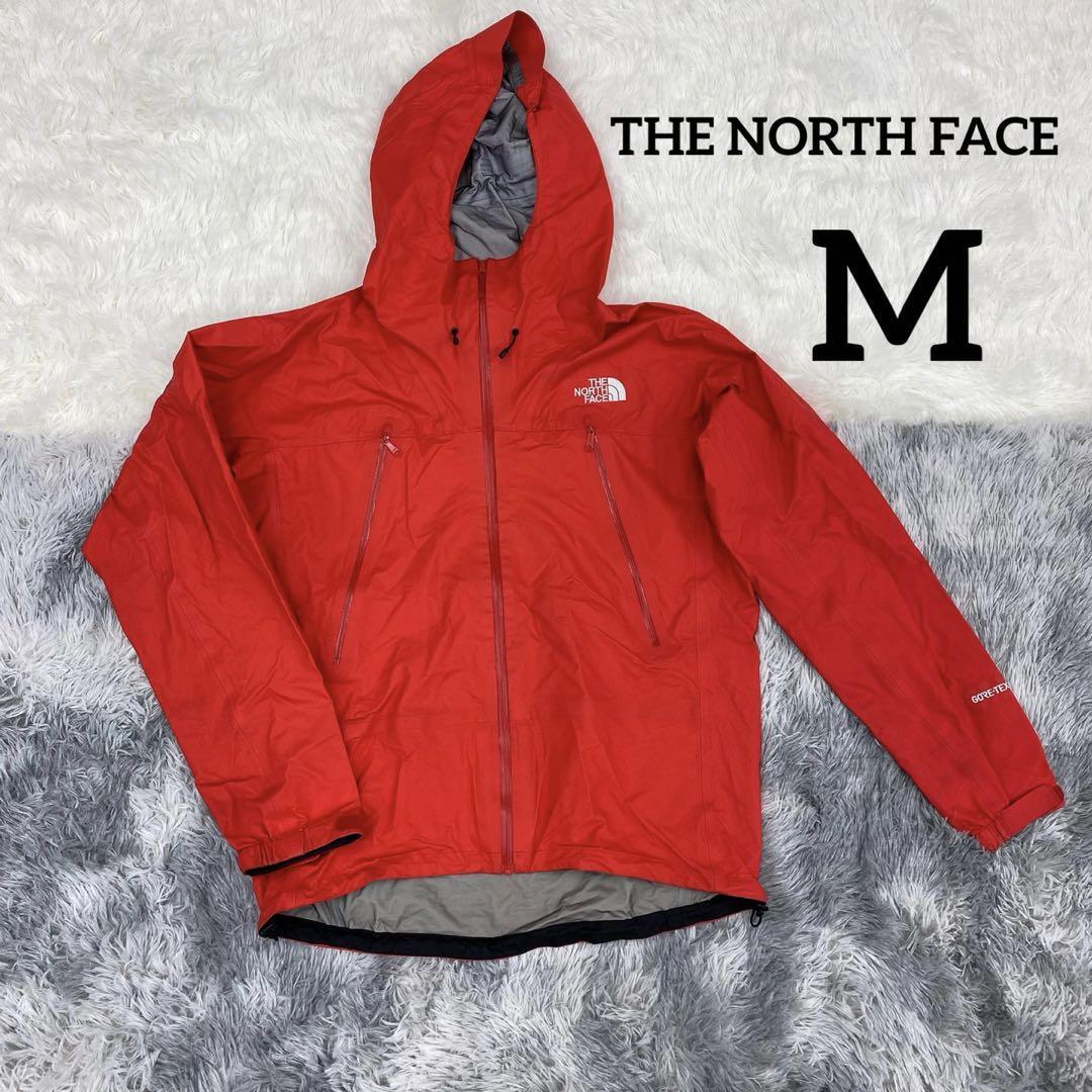 THE NORTH FACE マウンテン パーカー ナイロン ジャケット GORE-TEX メンズ 赤 レッド 刺繍ロゴ ゴアテックス ザ ノースフェイス フード