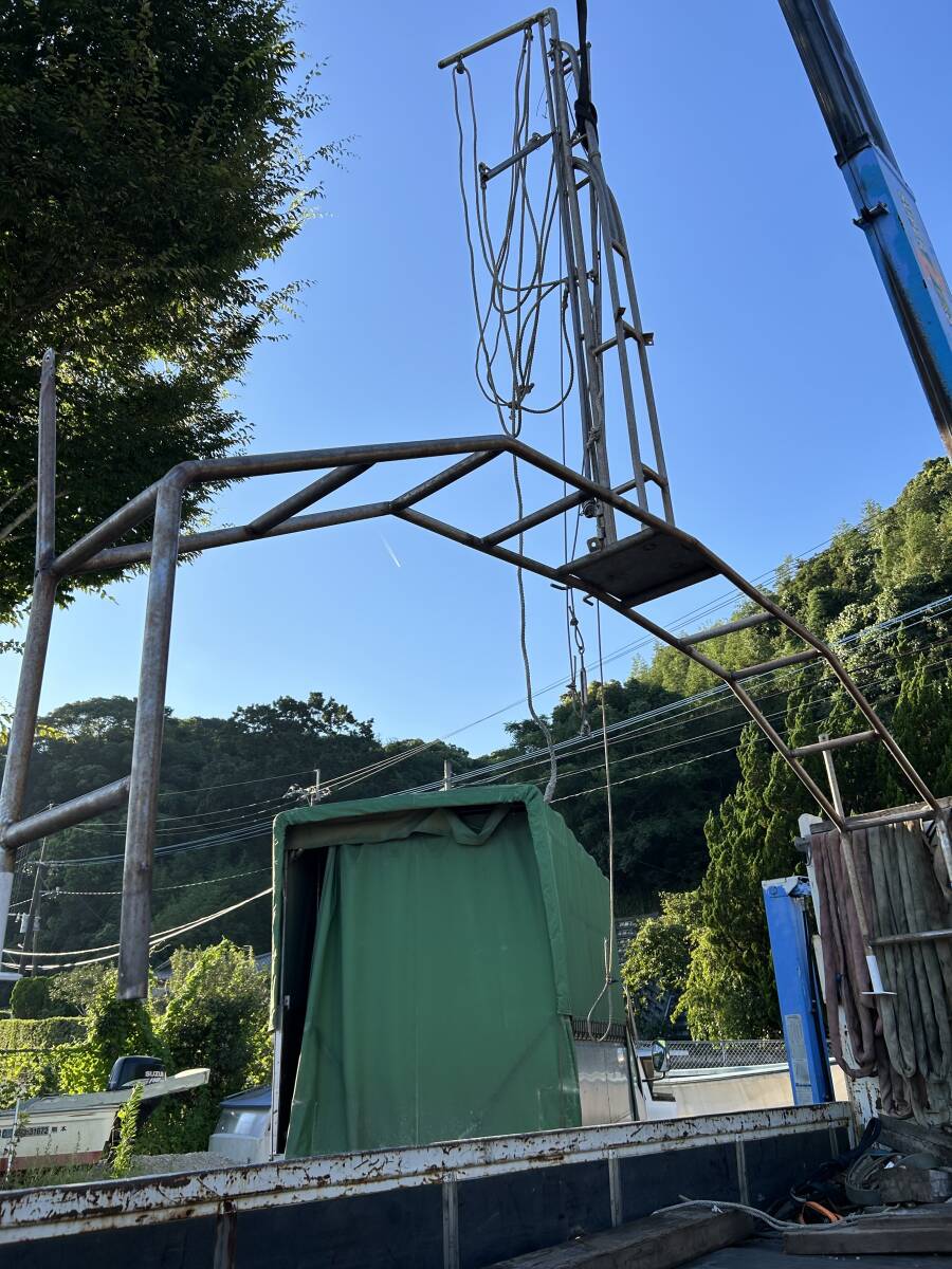 スパンカ―　テント　オーニング　ステン　ヤンマー　ヤマハ　漁船　遊漁船　高澤　ステンレス　テント　作業船　交通船　九州　熊本