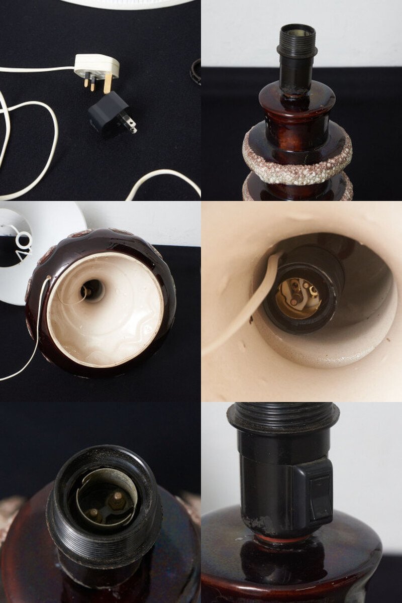 IZ71640F☆西ドイツ Fat lava ヴィンテージ テーブルランプ 陶器 IZ71640F☆西ドイツ Fat lava ヴィンテージ テーブルランプ 陶器