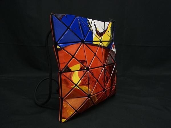 ■極美品■ BAO BAO ISSEY MIYAKE バオバオイッセイミヤケ SUPERNOVA PVC クロスボディ ショルダーバッグ レッド系 FD9580