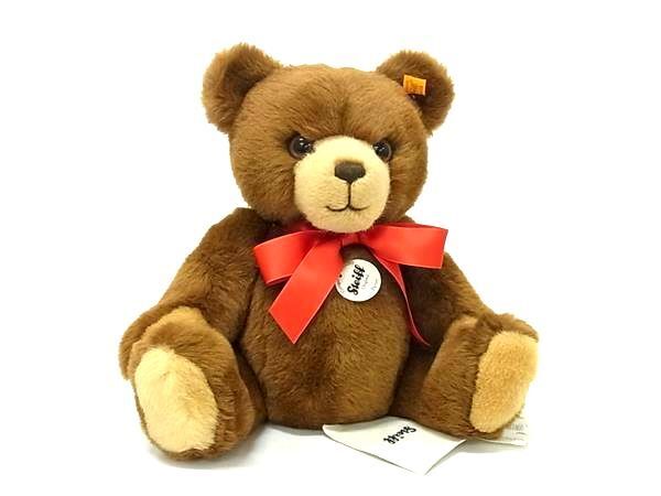 ■新品■未使用■ Steiff シュタイフ 012587 ペッツィー アクリル×コットン テディベア くま クマ ぬいぐるみ ブラウン系 FF7713
