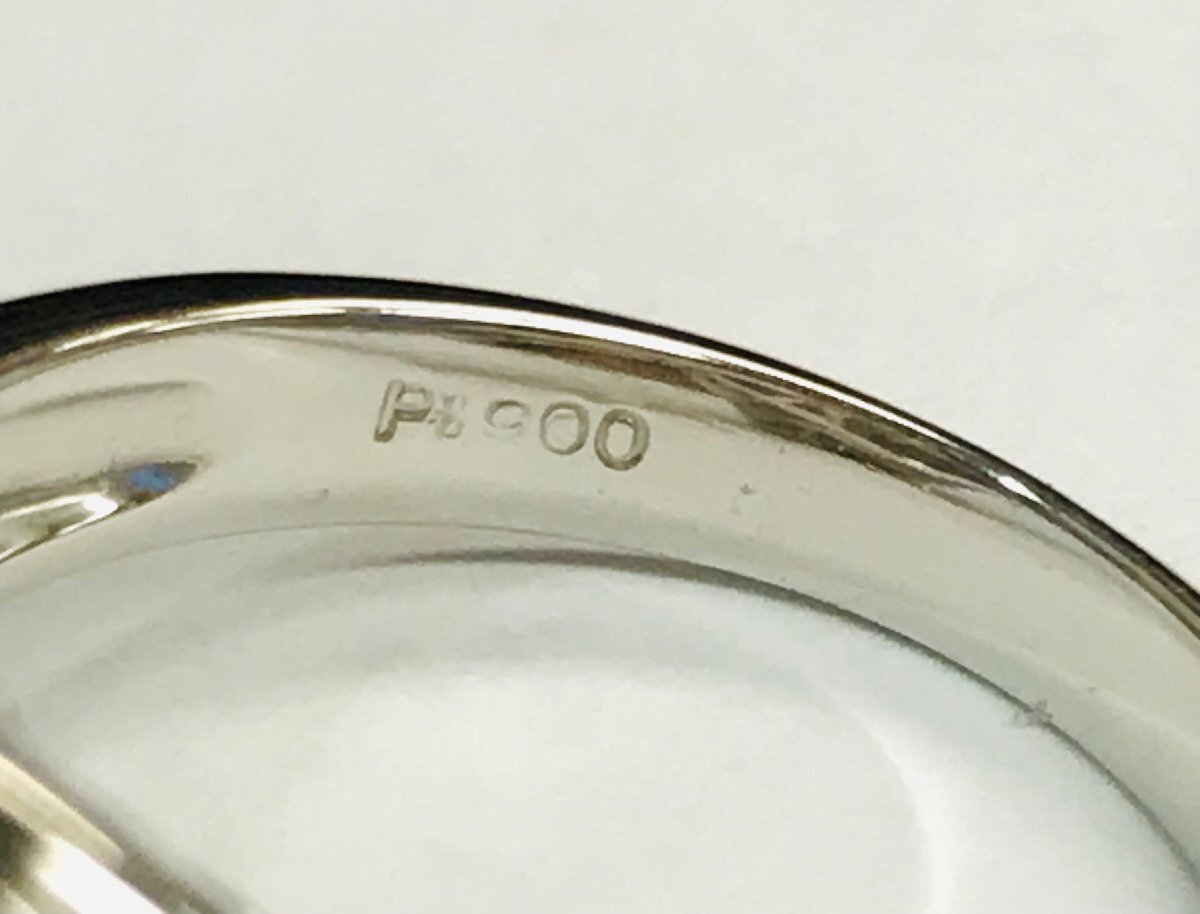 qoj.Z2F05　Pt900　プラチナ　真珠　パール9.0㎜多摩　だイヤリング　枠石0.10ct　14號