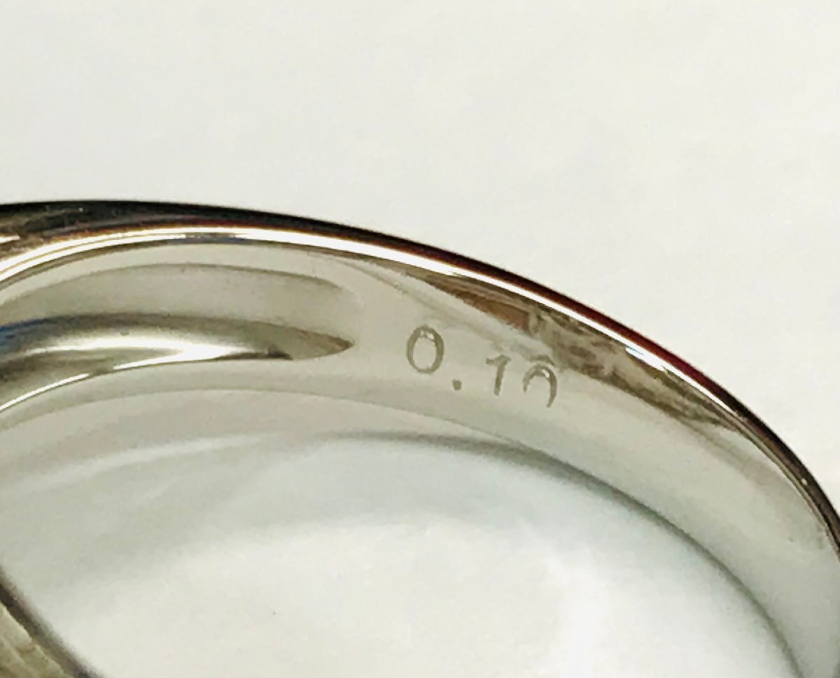 qoj.Z2F05　Pt900　プラチナ　真珠　パール9.0㎜多摩　だイヤリング　枠石0.10ct　14號