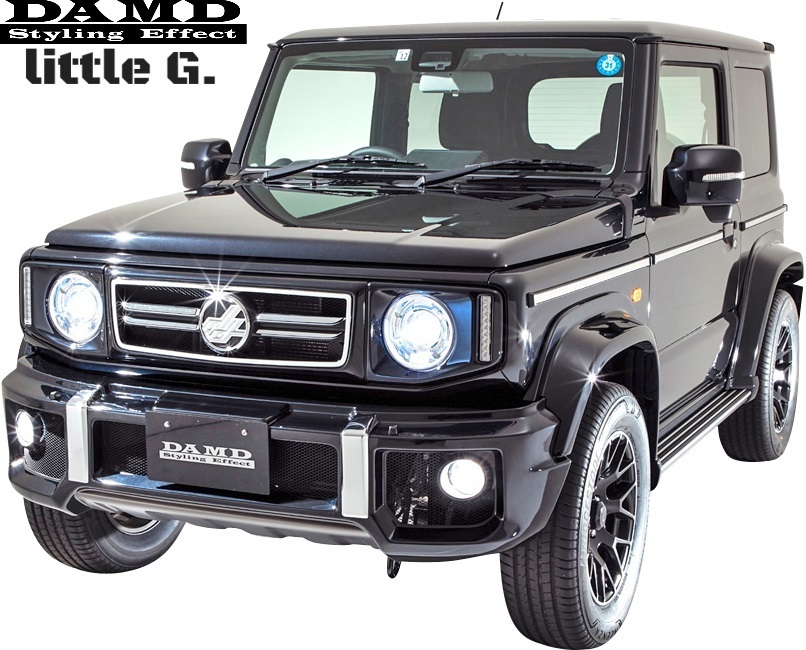 【M's】スズキ ジムニーシエラ JB74 (2018.7-) DAMD little G. フロントバンパー for SIERRA FRP製 ダムド エアロ リトルG 74ジムニー_画像4