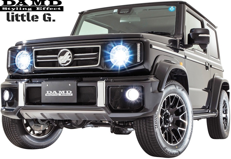 【M's】スズキ ジムニーシエラ JB74 (2018.7-) DAMD little G. フロントバンパー for SIERRA FRP製 ダムド エアロ リトルG 74ジムニー_画像5