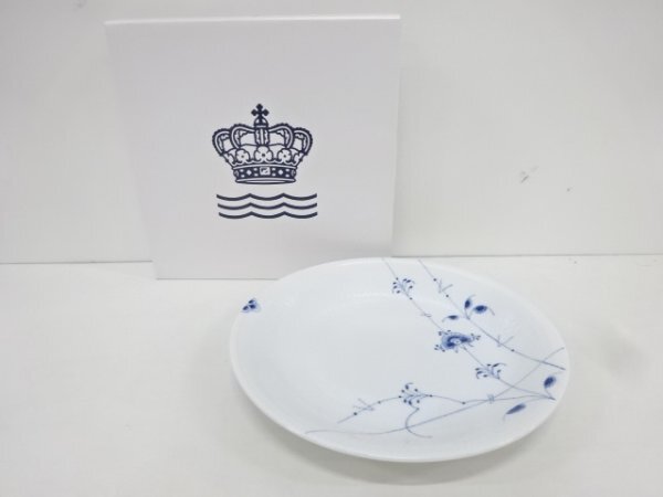 ys7190093; 宗sou ROYAL COPENHAGEN　ブルーパルメッテ　プレート（26センチ）