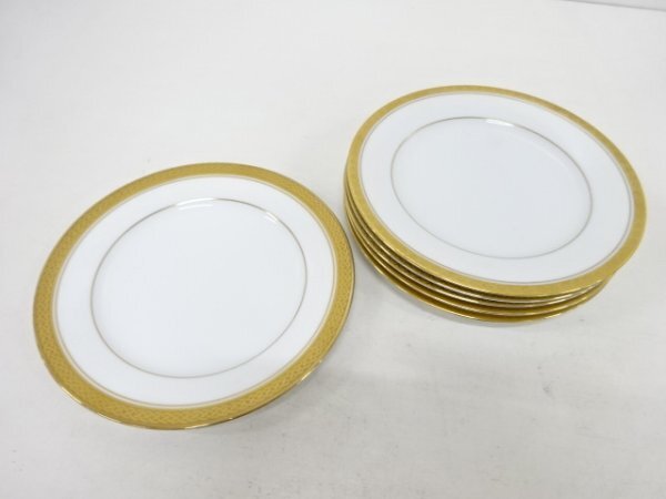 ys7193120; 宗sou Noritake　ゴールドリッジ　プレート6枚セット（18センチ）