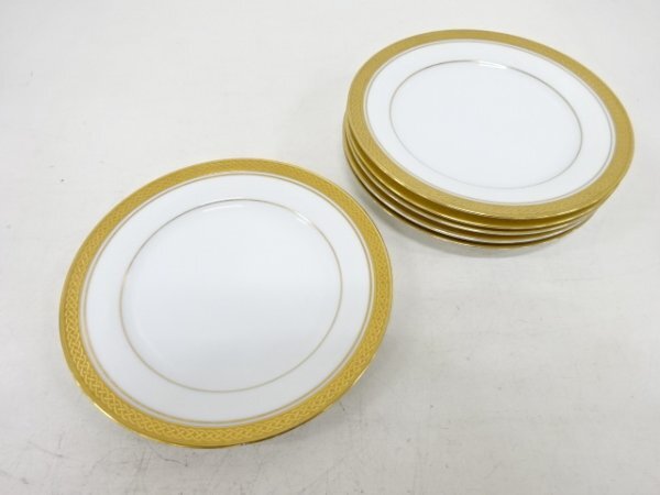 ys7193313; 宗sou Noritake　ゴールドリッジ　プレート6枚セット（18センチ）