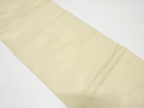ys7217048; 宗sou 霞に菊模様織り出し丸帯（材料）【アンティーク】【着】
