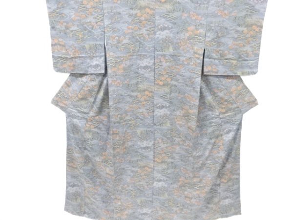 ys7234921; 宗sou 未使用品　仕立て上がり　板垣に草花模様小紋着物【着】