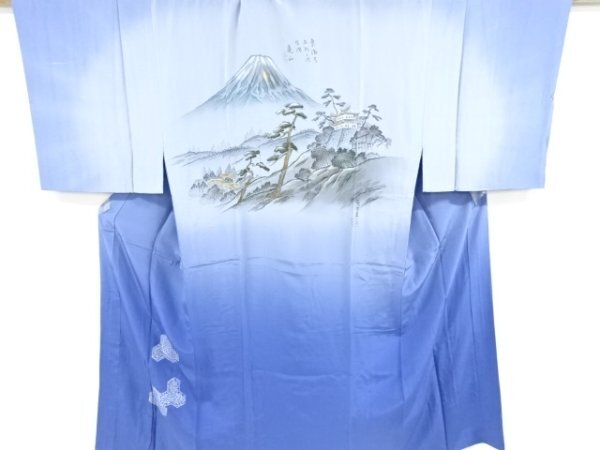 ys7236077; 宗sou 東海道五十三次模様男物長襦袢【アンティーク】【著】